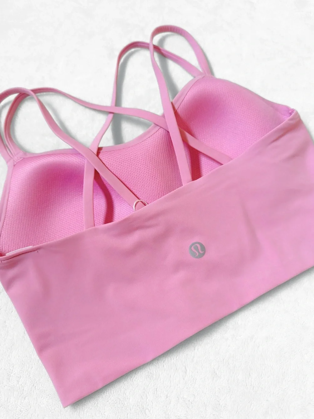 NWT Lululemon Like a Cloud Bra + Hotty Hot Shorts Set – Pink Frosting – Size 4 - Picture 14 of 14